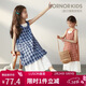 LUSON陳大豬童裝女童連衣裙2025新款洋氣法式格子裙兒童夏季裙子