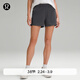 lululemon丨Luxtreme? 女士松緊腰修身款中腰短褲 LW7CP8S 石墨灰 S /6