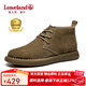 楓葉（leaveland）男靴冬季新品英倫風(fēng)舒適短靴男復古時(shí)尚軟底低幫馬丁靴子男 棕色(皮鞋碼) 41