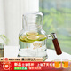 憶壺茶（YIHUTEA）玻璃涼水壺家用玻璃耐高溫泡茶壺大容量食品級冰箱冷水壺冷泡壺 【透明】復古涼水壺1700ml