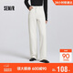 森馬（Semir）森柔|牛仔褲女春季做舊淺色長(cháng)褲女生顯瘦時(shí)尚直筒褲103125124013A
