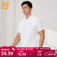 361°運動(dòng)翻領(lǐng)t恤男2026年春夏季新款休閑透氣短袖情侶POLO衫 【男款】本白 L