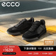 愛(ài)步（ECCO）厚底板鞋男 復古潮流百搭經(jīng)典德訓休閑鞋 街頭球鞋539834 黑色42