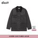 DZZIT地素棉服冬季復古丹寧主義時(shí)尚牛仔外套女 深灰色 M