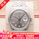 勞力士（ROLEX）【二手99新】勞力士男表 勞力士手表日志型系列16014自動(dòng)機械精鋼后鑲鉆二手手表鐘表腕表奢侈品名表 36MM表徑灰盤(pán)大鉆