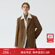 范思藍恩美拉德棕色仿麂皮西裝外套女秋冬設計感小個(gè)子西服14710 棕色 S
