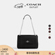 蔻馳（COACH）【禮物】奧萊女士女包ELODIE斜挎包單肩包通勤鏈條包盒子包 SV/黑色