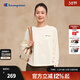 Champion冠軍插肩袖長(cháng)袖T恤女2025秋季新款美拉德圓領(lǐng)打底衫潮牌 米白色 M