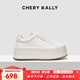 CHERY KALLY【戚薇同款】厚底增高休閑板鞋2025年秋新款百搭軟牛皮小白鞋5083