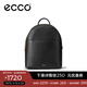 愛(ài)步（ECCO）【38女神節禮物】 雙肩包中號 輕奢牛皮大容量背包9107799 HL 黑色910779990000