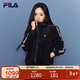 FILA斐樂(lè )官方【楊冪同款】女針織連帽外套26春新簡(jiǎn)約時(shí)尚休閑舒適上衣