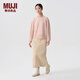 MUJI女式  羊絨混紡 圓領(lǐng)毛衣 女款冬季 針織衫打底衫女裝  BAH91C4A 粉色 M (160/84A)