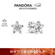 潘多拉（PANDORA）[女神節禮物]閃耀雪花耳釘925銀星形鑲嵌設計高級時(shí)尚