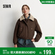 森馬（Semir）外套女冬季夾棉仿羊羔毛翻領(lǐng)oversize磨毛2025巴恩風(fēng)109725108014