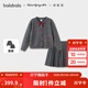 巴拉巴拉【商場(chǎng)同款】童裝女童套裝兩件套新年兒童2026新款春甜美 徐曉雪聯(lián)名款-灰色調00422 130