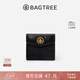 BAGTREE包包樹(shù) 真皮錢(qián)包復古多卡位卡包女士頭層牛皮錢(qián)包生日禮物女 檀黑色手抓紋