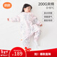 良良嬰兒睡袋防踢被寶寶秋冬加厚兒童分腿睡袋翩翩粉100/52