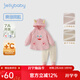 JELLYBABY童裝女童衛衣套裝加絨兒童兩件套秋冬外穿寶寶冬裝可愛(ài) 粉色 90