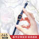 聚利時(shí)（Julius）女士手表女款小巧氣質(zhì)小表盤(pán)方形學(xué)生2026新款簡(jiǎn)約皮帶紅色石英表 深邃藍【小方表】