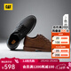 卡特（CAT）休閑皮鞋男鞋25新款商務(wù)風(fēng)通勤真皮低幫復古單鞋STATEN LO 深棕色 42