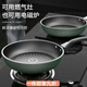 花沐禧晶鉆煎鍋平底鍋多功能不粘鍋寶寶輔食鍋微油煙鍋電磁爐燃氣通用 升級不粘標準煎鍋【24無(wú)蓋】