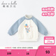 戴維貝拉（DAVE＆BELLA）加絨保暖秋冬兒童衛衣休閑女童套頭衫男童衣服幼童上衣寶寶打底衫 灰藍色-N 120 cm（建議身高110-120cm）