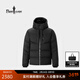 比音勒芬2025冬季款男士新年時(shí)尚休閑蓬松保暖高領(lǐng)連帽羽絨服外套戶(hù)外通勤 07黑色 L （105）
