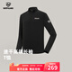 諾詩(shī)蘭（NORTHLAND）25秋冬戶(hù)外男士速干T恤徒步立領(lǐng)吸濕內搭長(cháng)袖T恤 NTSFH5004S 純黑色 M (170)
