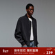 CHINISM 美式復古MA1飛行員夾克男士春秋款潮流休閑棒球外套情侶新年禮物 黑色 L