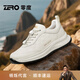 零度Zero男鞋2025秋冬新款運動(dòng)休閑鞋舒適輕盈緩震回彈中幫日常通勤鞋 白色 40