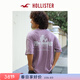 HOLLISTER美式經(jīng)典舒適棉質(zhì)潮流內搭打底短袖T恤25夏男裝323-5353 紫色印花 S (175/92A)