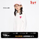 little MO&Co.5A抑菌 童裝春秋裝男童純棉女童長(cháng)袖t恤兒童上衣女孩 本白色2 160 160/76