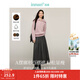 茵曼（INMAN）2025秋冬女裝新款簡(jiǎn)約通勤百褶半身裙A字大擺顯瘦中長(cháng)款裙子 貴族灰-秋冬款 順滑毛感 M