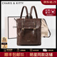 CharisKitty旗艦店輕奢雙肩包女士2026新款時(shí)尚復古大容量背包書(shū)包通勤電腦包 咖啡色Coffee【送女友老婆女生走心】