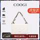 COOGI包包女款輕奢品牌女士單肩包女斜挎包女情人節生日禮物送女友老婆 米白