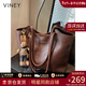viney新款托特包包女包大容量單肩包通勤生日新年禮物送女友老婆 【咖色】高檔實(shí)用大包 時(shí)尚品牌百搭休閑輕奢腋下包