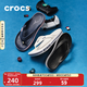 CROCS卡駱馳貝雅卡駱班運動(dòng)拖鞋男鞋女鞋居家?jiàn)A腳平底人字拖鞋|205393 黑色/白色-066 41 /42(260mm)