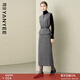 顏域毛呢馬甲背心長(cháng)款半裙兩件套女2025新款冬季穿搭簡(jiǎn)約氣質(zhì)套裝 灰色 2XL