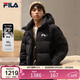 FILA 斐樂(lè )官方情侶羽絨服2025年冬時(shí)尚休閑連帽上衣男女同款保暖外套