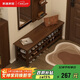 家逸實(shí)木換鞋凳入戶(hù)門(mén)口高級感穿鞋凳家用玄關(guān)進(jìn)門(mén)鞋凳鞋柜一體可坐