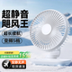 小 米（MI）適用新款臺式桌面風(fēng)扇空氣循環(huán)扇宿舍學(xué)生臺面辦公室USB冷風(fēng)小風(fēng)扇家用渦輪迷你電風(fēng)扇 白色【數顯+五檔+手動(dòng)搖頭】充電款