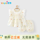優(yōu)奇女寶寶短袖短褲2025新款夏季薄款嬰兒夏裝可愛(ài)小套裝女童一歲衣服