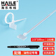 HAILE海樂(lè )標簽扎帶手寫(xiě)卡扣理線(xiàn)捆扎自鎖式尼龍塑料束線(xiàn)帶 桌面網(wǎng)線(xiàn)電話(huà)線(xiàn)纜10cm 100根 ZD-B10-100