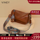 viney新款牛皮包包女包輕奢斜挎包枕頭包生日新年禮物送女友老婆 【棕色】實(shí)用高檔通勤腋下包 時(shí)尚品牌百搭休閑小眾單肩包