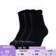 彪馬（PUMA）吸汗透氣籃球跑步運動(dòng)襪短襪男女訓練3雙棉襪襪子 907136 黑色 02 EU:35-38 規格:17-18