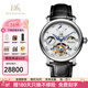 上海手表男陀飛輪機械表【官方正品】國產(chǎn)日月星辰多功能高端男士手表 F18Z-012【日歷/勢能/日月星辰】