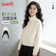 班尼路（Baleno）立領(lǐng)開(kāi)衫衛衣女士外套2026年春秋新款寬松百搭拉鏈夾克輕薄上衣服