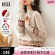 歐莎（OSA）慵懶風(fēng)外穿半高領(lǐng)加厚新年套頭麻花毛衣女冬季2025年新款 淺卡其色A 2XL