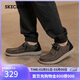斯凱奇（Skechers）男鞋帆布鞋百搭商務(wù)休閑鞋舒適軟底輕便一腳蹬板鞋66387