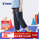 喬丹（QIAODAN）男童七分褲兒童運動(dòng)短褲夏季中大童速干褲子 黑色 170 